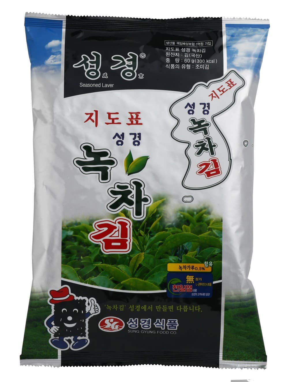 Korean seasoned laver snack Sung Gyung Greentea Laver